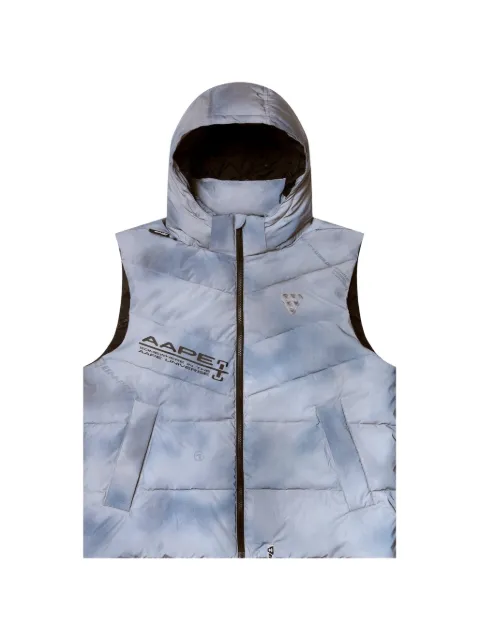 AAPE BY *A BATHING APE® Moonface padded vest White AAPVCM7571XAJ