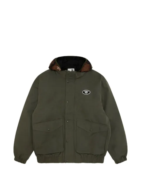 AAPE BY *A BATHING APE® Moonface hooded jacket Green AAPDNM7736XXP