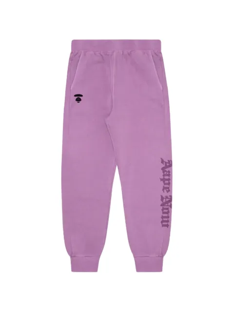 AAPE BY *A BATHING APE® Moonface embroidered track pants Purple AAPPTW6925XXJ