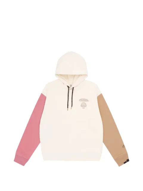 AAPE BY *A BATHING APE® Moonface colour-block hoodie White AAPSWW3746XXF