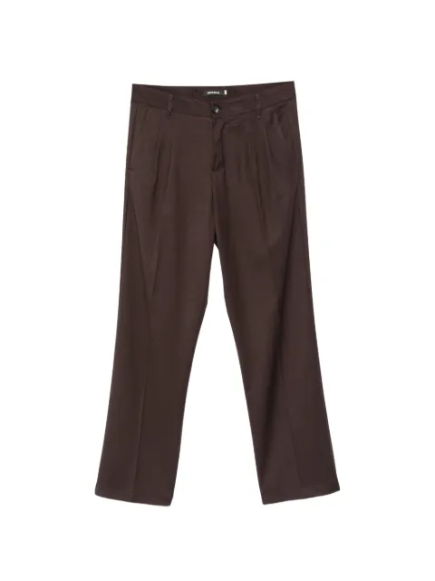 IMPERIAL pleated straight-leg trousers Brown PD3MMBV