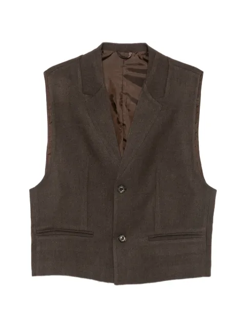 IMPERIAL button-fastening gilet Brown L924MBJ