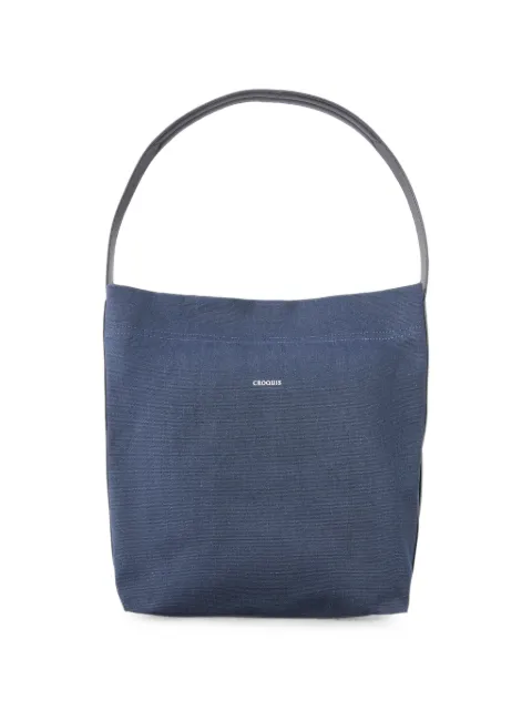 CROQUIS logo-print shoulder bag Blue 8Q8L10100