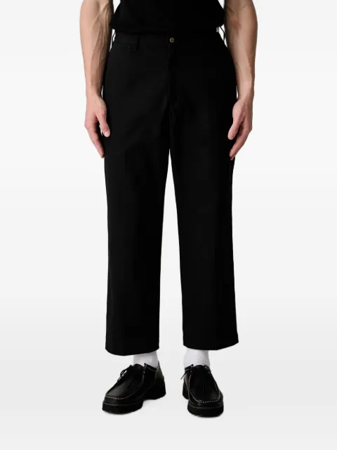 Neighborhood logo-patch straight-leg trousers Black 261ZANHPTM01