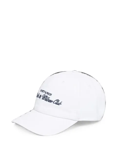 Sporty & Rich H&W Club Hat embroidered-logo baseball cap White AC040712234WH01