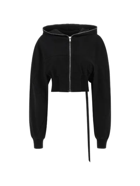 Rick Owens DRKSHDW Collage Gimp hoodie Black DS02F6233RIG