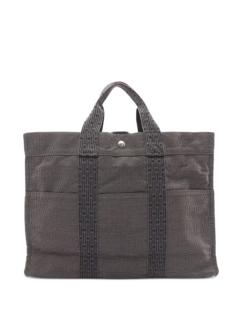 Hermès Pre-Owned 20th Century Canvas Herline MM tote bag Grey VBTZQ8VOECOPP57X