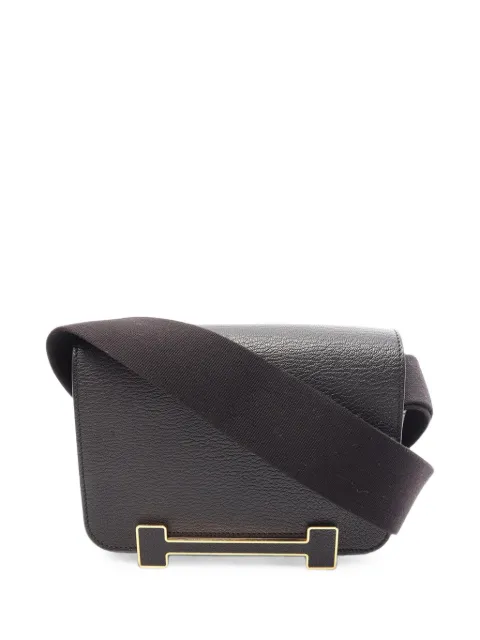 Hermès Pre-Owned 2023 Chevre Mysore Geta crossbody bag Black PBLC0894P12J8GLL