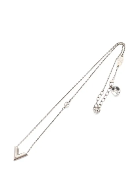 Louis Vuitton Pre-Owned 2022 Brass Essential V Supple Necklace costume necklace Silver HII8DFNKL2GB8W49