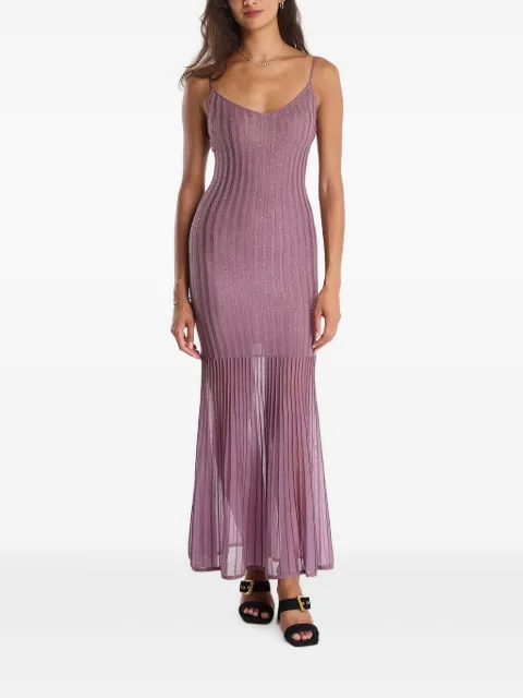 GUESS USA ribbed long dress Purple W6YK47Z1024F45Y