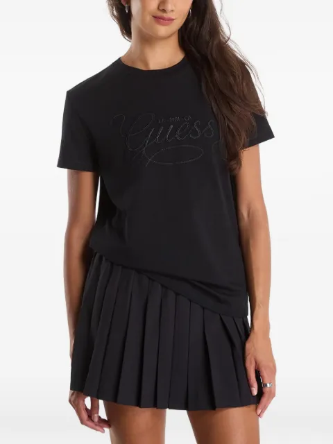 GUESS USA logo-embroidered short-sleeve T-shirt Black V6YI17K4319JBLK