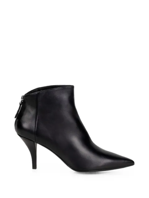 Chantal pointed-toe rear-zip ankle boots Black 3342NAPPANERO
