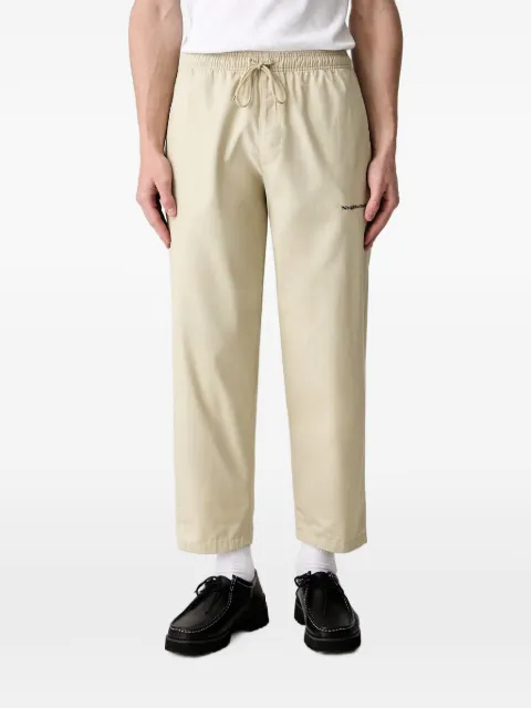 Neighborhood logo-embroidered drawstring trousers Neutrals 261ZANHPTM04