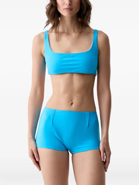 MM6 Maison Margiela logo-print bikini Blue MXBSD0110