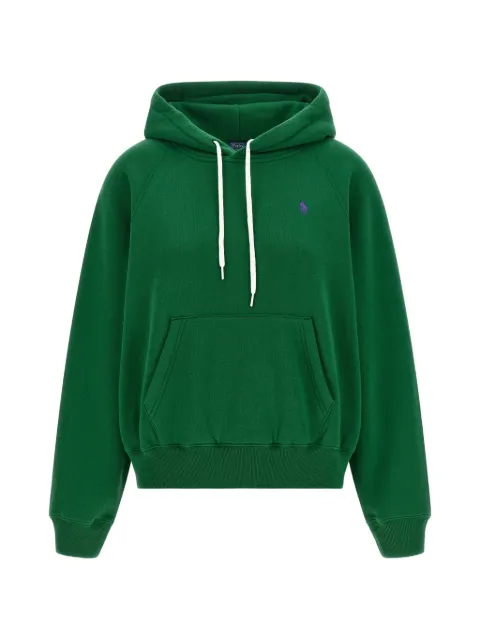 Polo Ralph Lauren embroidered raglan-sleeve hoodie Green 211971698507