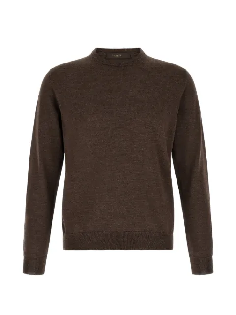 Zanone Giro crew-neck sweater Brown 810394ZR274Z4164