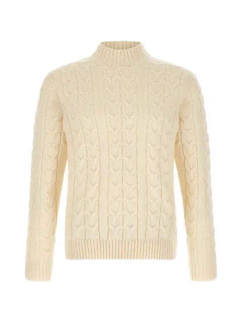 Zanone braided-knit mock-neck sweater Neutrals 810335ZQ206Z4151