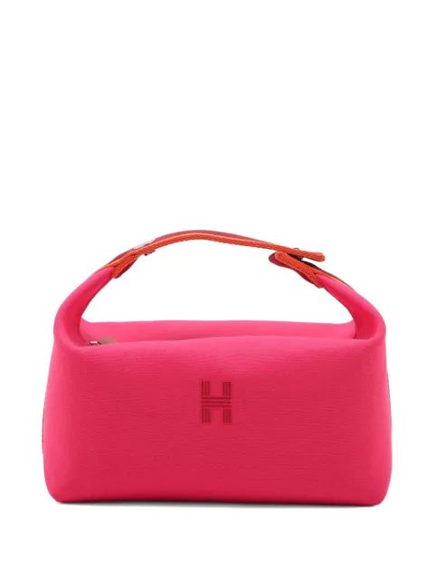 Hermès Pre-Owned 2010-2026 Large Toile Bride A Brac Case vanity bag Pink 3Q4SM594PFAUH697