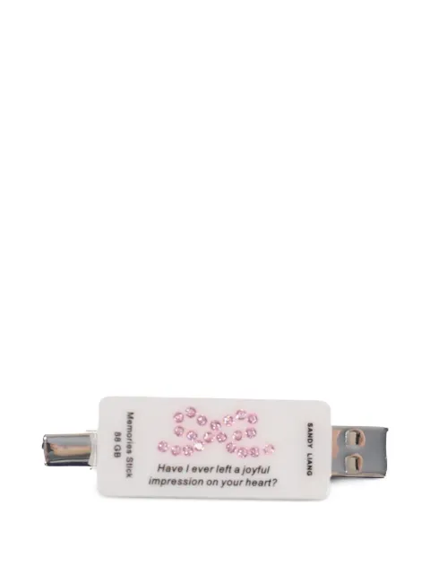 Sandy Liang Memories USB hair clip White H26A054O001WHT