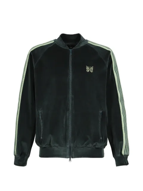 Needles rib collar track jacket Green TY358GRN