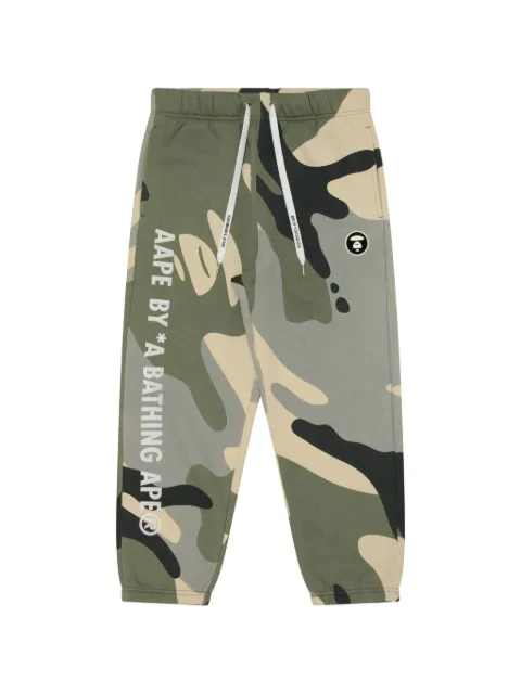 AAPE BY *A BATHING APE® Moonface camouflage-print track pants Green AAPPTMA611XXL