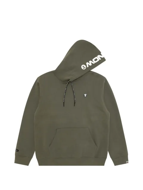 AAPE BY *A BATHING APE® Moonface logo-print hoodie Grey AAPSWMC354XXP