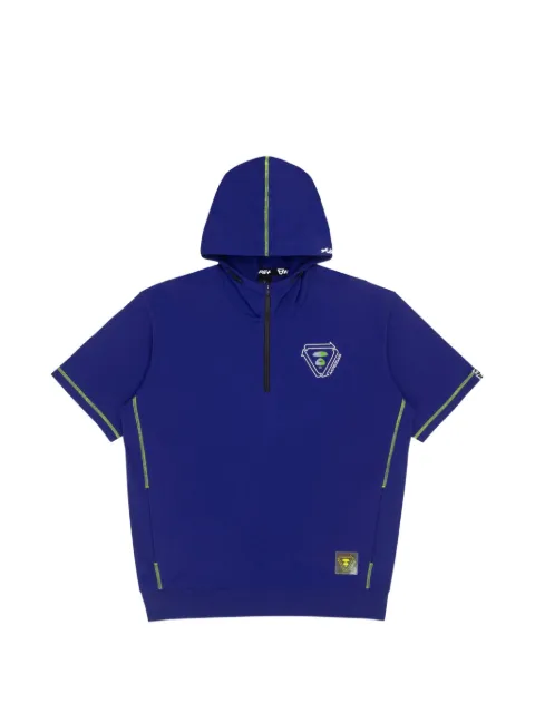 AAPE BY *A BATHING APE® Moonface half-zip hoodie Blue AAPTEM0972XXI