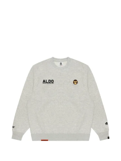 AAPE BY *A BATHING APE® Moonface logo-print sweatshirt Grey AAPSWMB377XAN