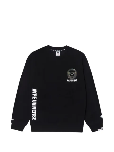 AAPE BY *A BATHING APE® Moonface graphic sweatshirt Black AAPSWMA324XXL