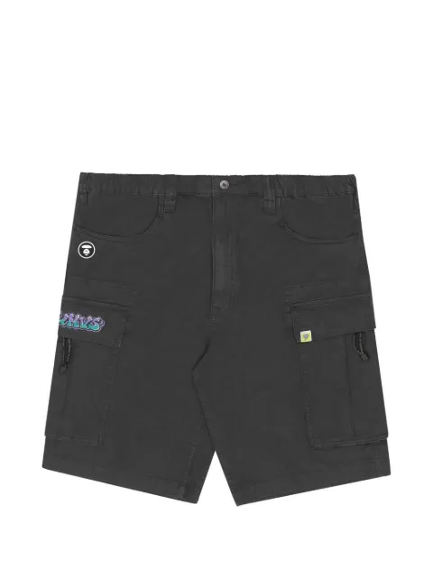 AAPE BY *A BATHING APE® Moonface woven cargo shorts Grey AAPSPM6852XXI