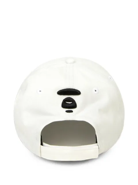 AAPE BY *A BATHING APE® logo-patch curved-brim cap White AAPCPM5259XXM