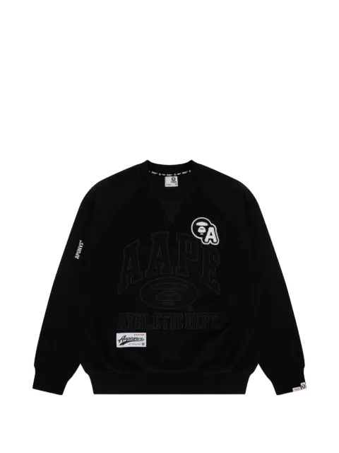 AAPE BY *A BATHING APE® Moonface patch sweatshirt Black AAPSWMA347XXL