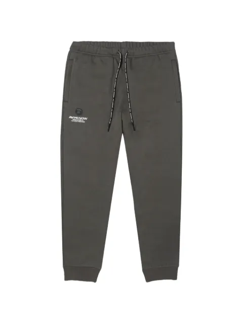 AAPE BY *A BATHING APE® Moonface-patch track pants Grey AAPPTMA627XXL