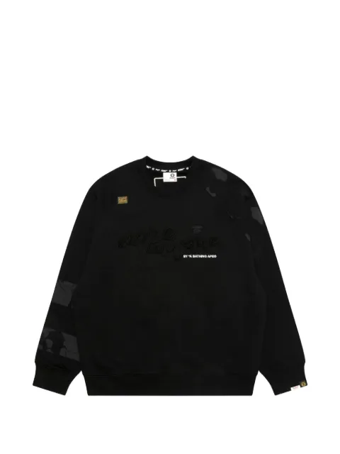 AAPE BY *A BATHING APE® AAPEUNVS embroidered sweatshirt Black AAPSWMC385XXP