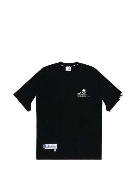 AAPE BY *A BATHING APE® Moonface logo-print T-shirt White AAPTEM1338XAM