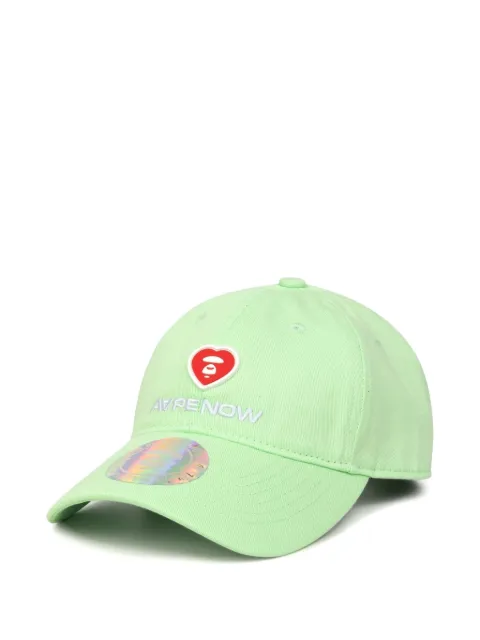 AAPE BY *A BATHING APE® Moonface-patch baseball cap Green AAPCPM5202XXL