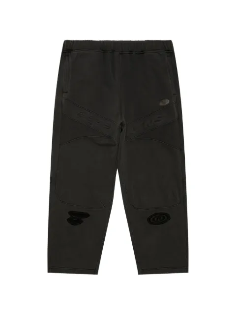 AAPE BY *A BATHING APE® Moonface logo-patch track pants Black AAPPTMB644XXN