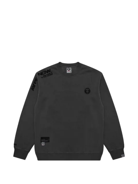 AAPE BY *A BATHING APE® Moonface-patch sweatshirt Black AAPSWMA307XXL