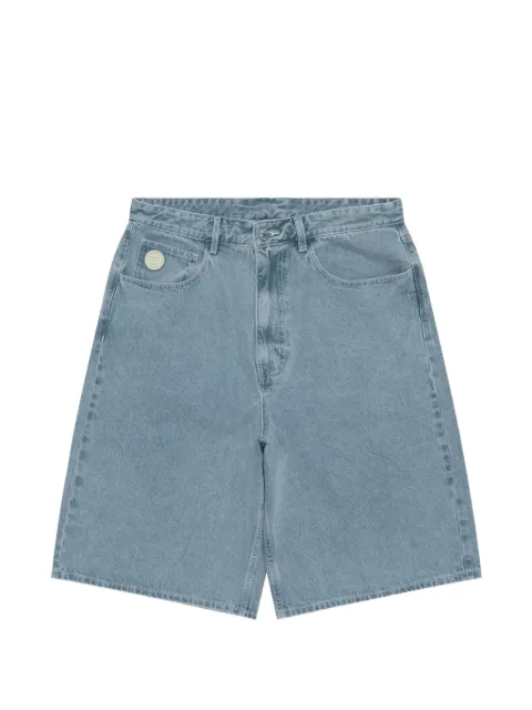 AAPE BY *A BATHING APE® Moonface washed denim shorts Blue AAPSPMC638XXO
