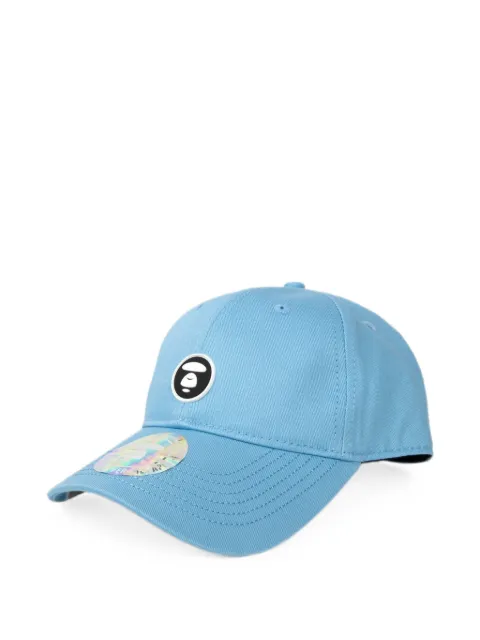 AAPE BY *A BATHING APE® Moonface patch baseball cap Blue AAPCPM4865XXL