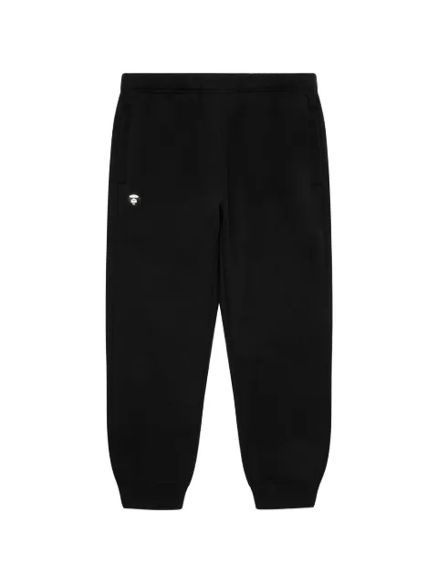 AAPE BY *A BATHING APE® Moonface logo-embroidered track pants Black AAPPTMC636XXP