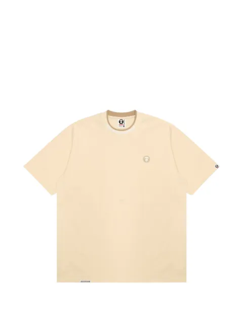 AAPE BY *A BATHING APE® Moonface-patch T-shirt Neutrals AAPTEM1604XXO