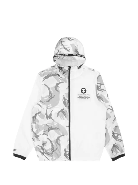 AAPE BY *A BATHING APE® Moonface camo-print jacket White AAPLJM7497XXI