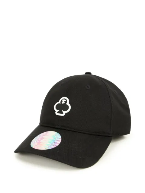 AAPE BY *A BATHING APE® clover moonface logo cap White AAPCPM5312XXO
