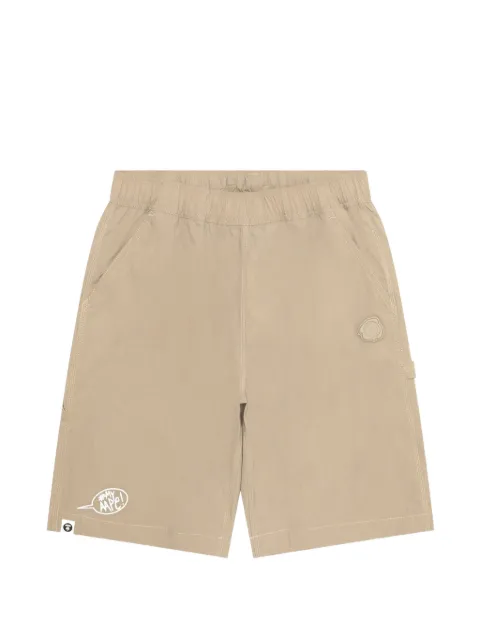 AAPE BY *A BATHING APE® logo-patch shorts Neutrals AAPSPMB696XXO