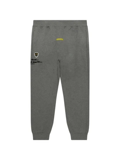 AAPE BY *A BATHING APE® logo-embroidery track pants Grey AAPPTMB637XAN