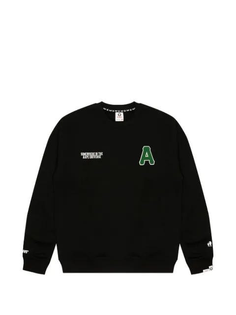 AAPE BY *A BATHING APE® crew-neck sweatshirt Black AAPSWMB336XXN