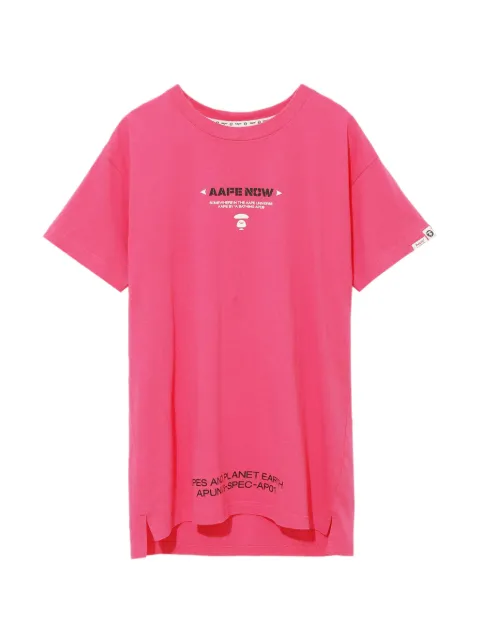 AAPE BY *A BATHING APE® logo-print T-shirt Pink AAPTNW0340XXC