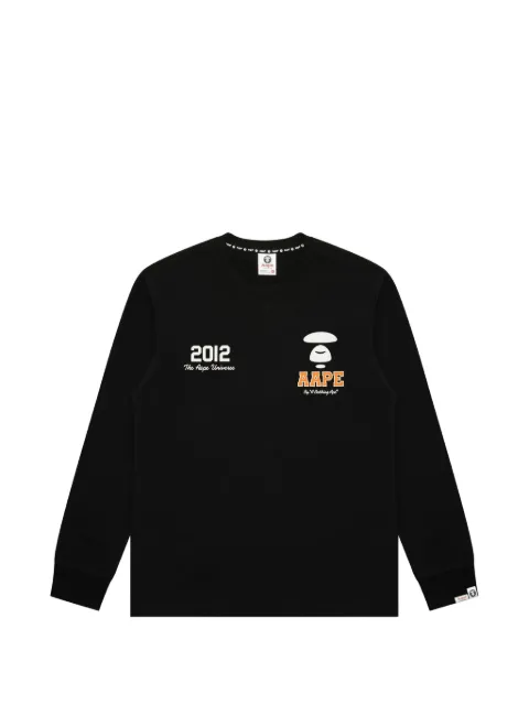 AAPE BY *A BATHING APE® long-sleeve T-shirt Black AAPLTM1558XXN