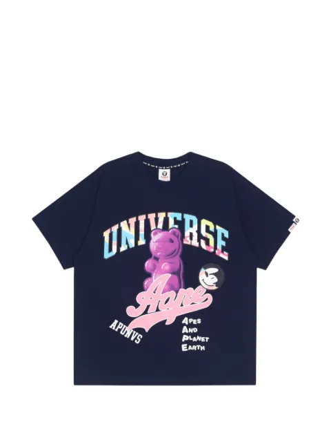 AAPE BY *A BATHING APE® graphic-print T-shirt Blue AAPTEW0951XXI